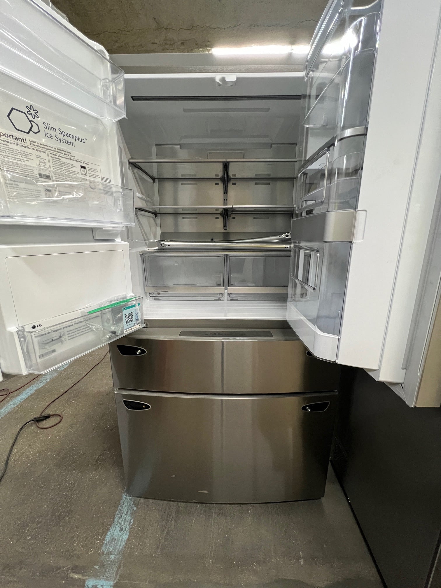 LG 22.5 Cu. Ft. 4-Door French Door-in-Door Counter-Depth Smart Refrigerator with Craft Ice - Stainless Steel